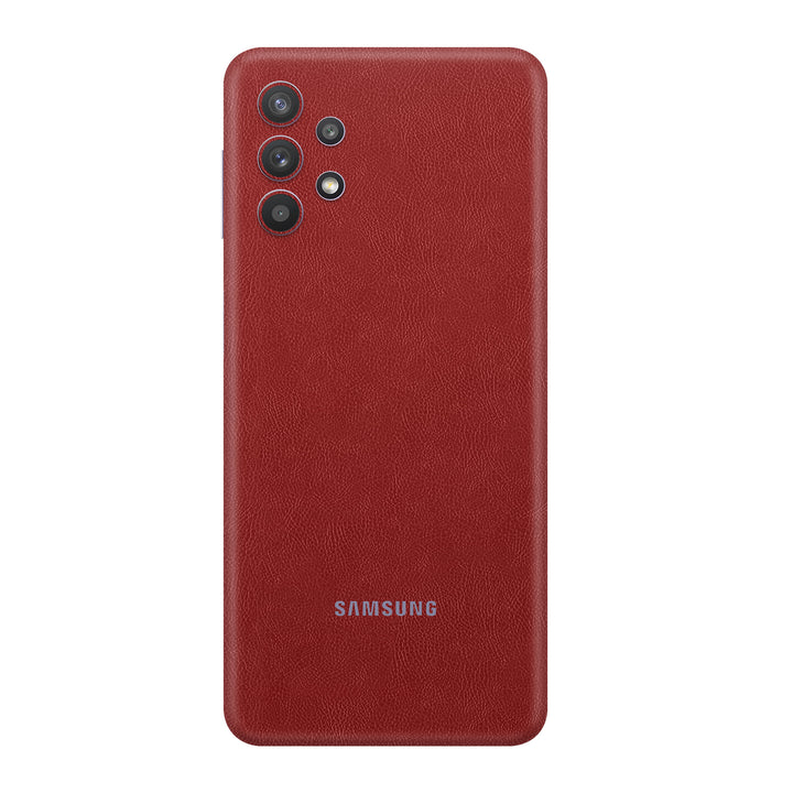 Cowhide Red Skin for Samsung A32