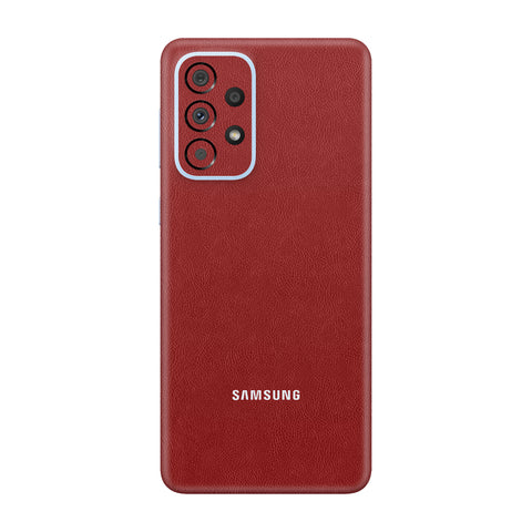 Cowhide Red Skin for Samsung A53