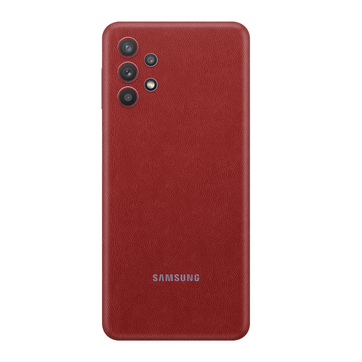 Cowhide Red Skin for Samsung A72