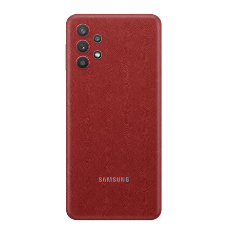 Cowhide Red Skin for Samsung A72