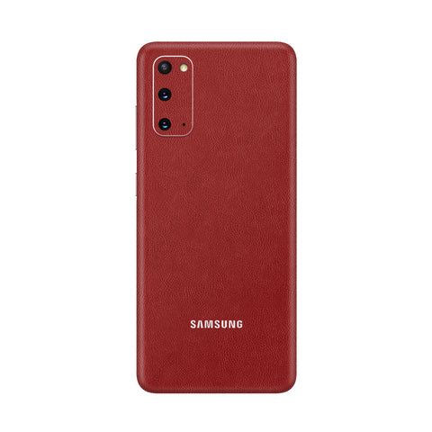 Cowhide Red Skin for Samsung S20