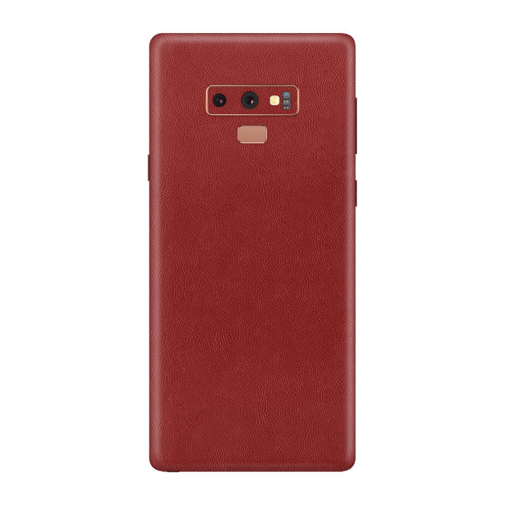 Cowhide Red Skin for Samsung Note 9