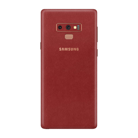 Cowhide Red Skin for Samsung Note 9
