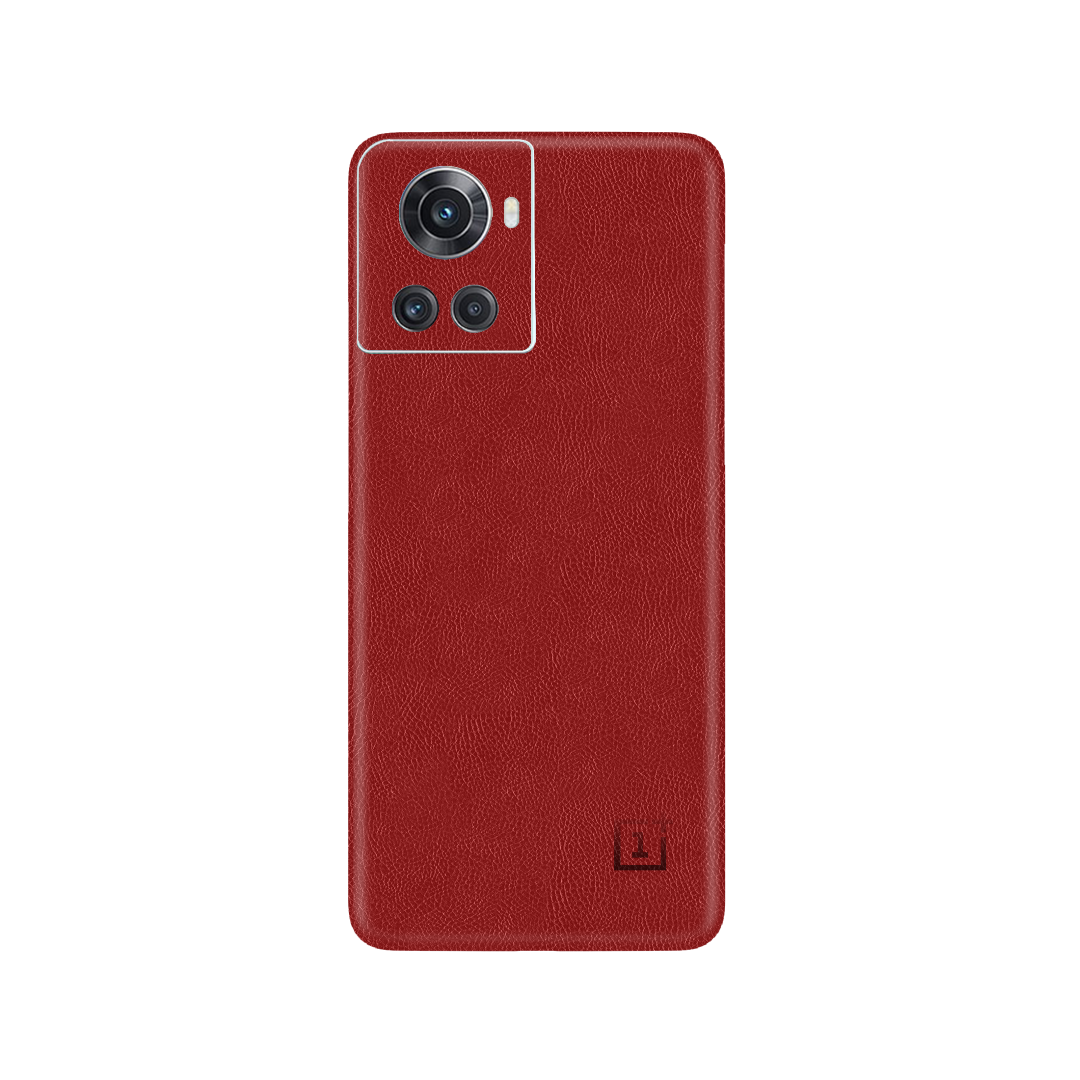 Cowhide Red Skin for OnePlus 10R