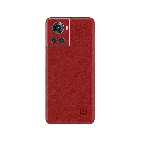 Cowhide Red Skin for OnePlus 10R