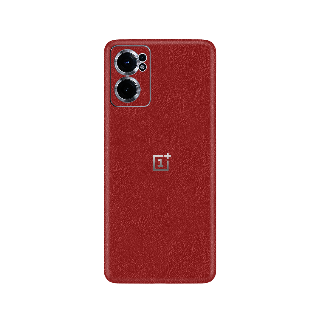 Cowhide Red Skin for OnePlus Nord CE 2 5G