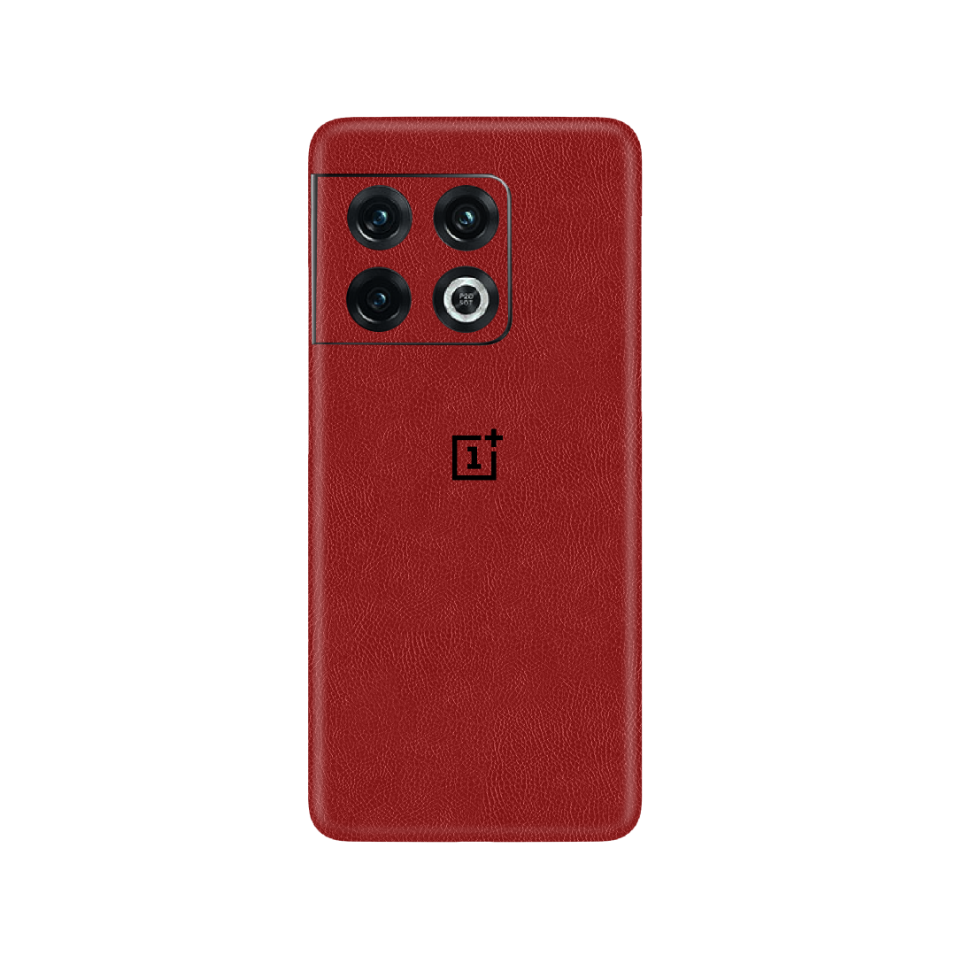 Cowhide Red Skin for OnePlus 10 Pro