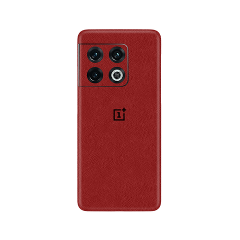 Cowhide Red Skin for OnePlus 10 Pro