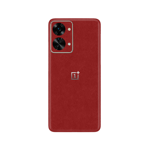 Cowhide Red Skin for OnePlus Nord 2T 5G