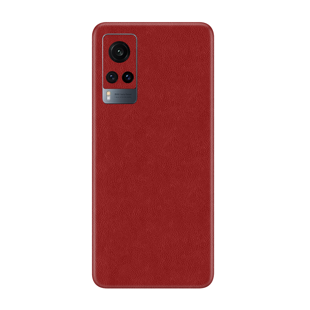 Cowhide Red Skin for Vivo X60 Pro