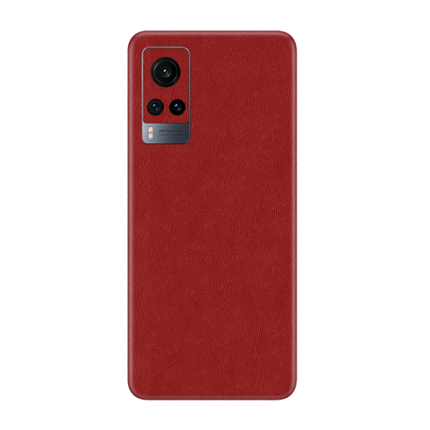 Cowhide Red Skin for Vivo X60 Pro