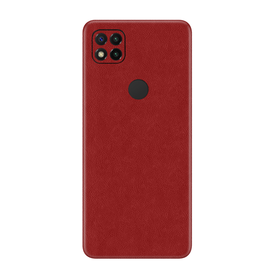 Cowhide Red Skin for Redmi 9c