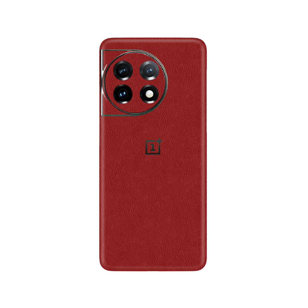 Cowhide Red Skin for OnePlus 11R 5G