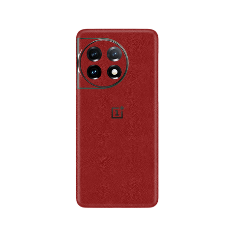 Cowhide Red Skin for OnePlus 11R 5G