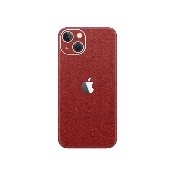 Cowhide Red Skin for iPhone 13 Mini