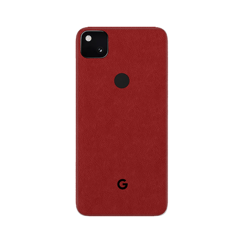 Cowhide Red Skin for Google Pixel 4