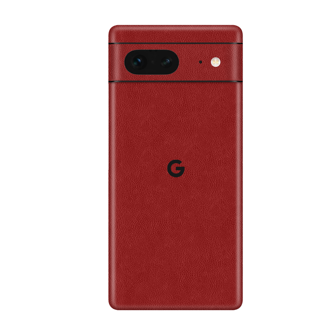 Cowhide Red Skin for Google Pixel 7