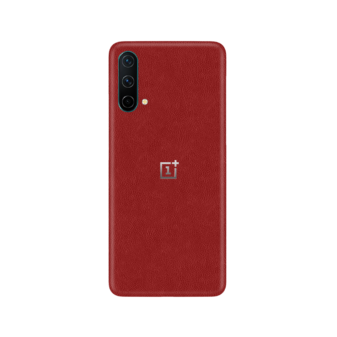 Cowhide Red Skin for OnePlus Nord CE 5G