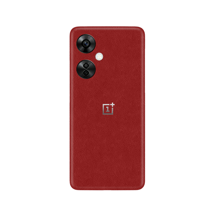 Cowhide Red Skin for OnePlus Nord CE 3 LITE 5G