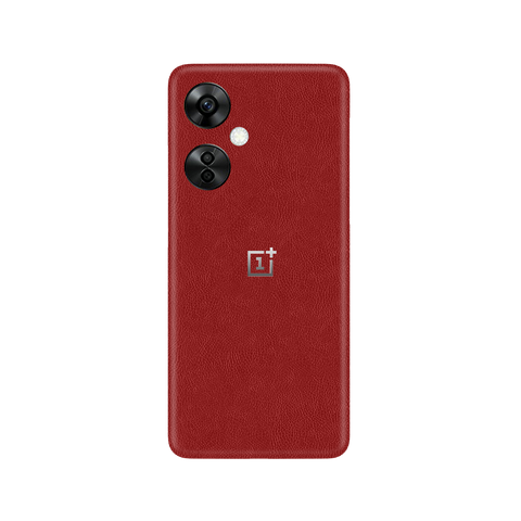 Cowhide Red Skin for OnePlus Nord CE 3 LITE 5G