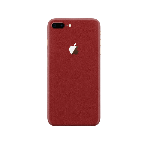 Cowhide Red Skin for iPhone 8 Plus