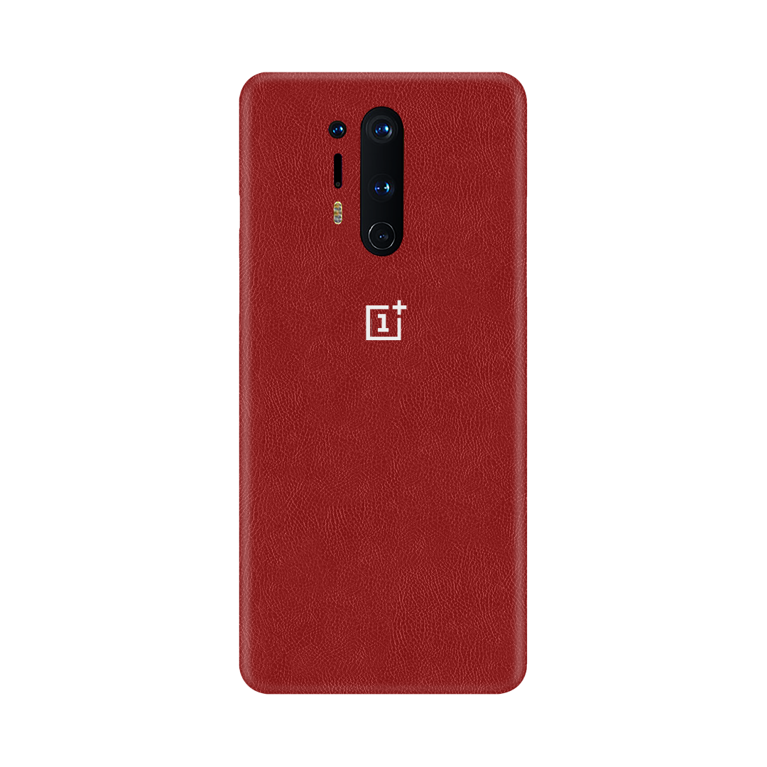 Cowhide Red Skin for OnePlus 8 Pro