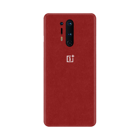 Cowhide Red Skin for OnePlus 8 Pro