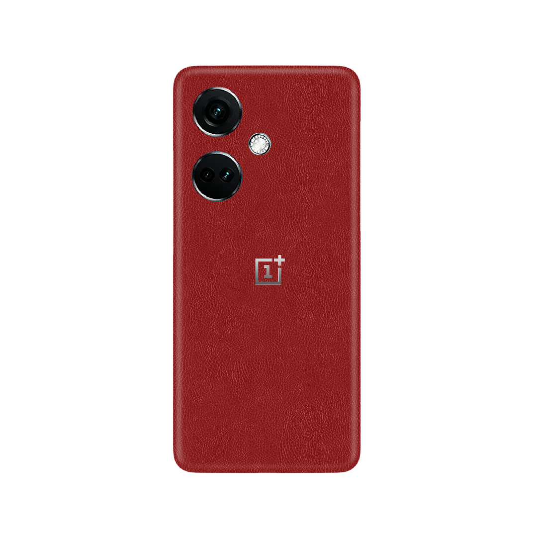 Cowhide Red Skin for OnePlus Nord CE 3 5G