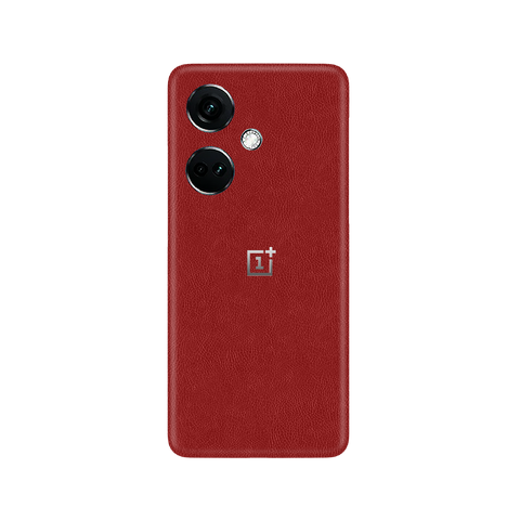 Cowhide Red Skin for OnePlus Nord CE 3 5G