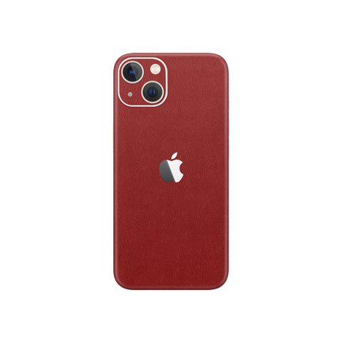 Cowhide Red Skin for iPhone 13