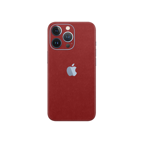 Cowhide Red Skin for iPhone 13 Pro