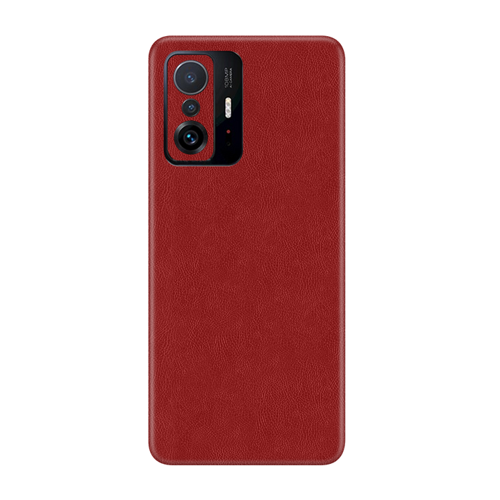 Cowhide Red Skin for MI 11T Pro