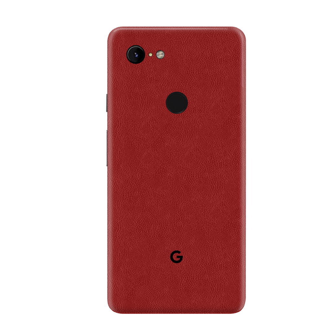 Cowhide Red Skin for Google Pixel 3