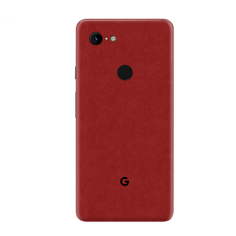 Cowhide Red Skin for Google Pixel 3