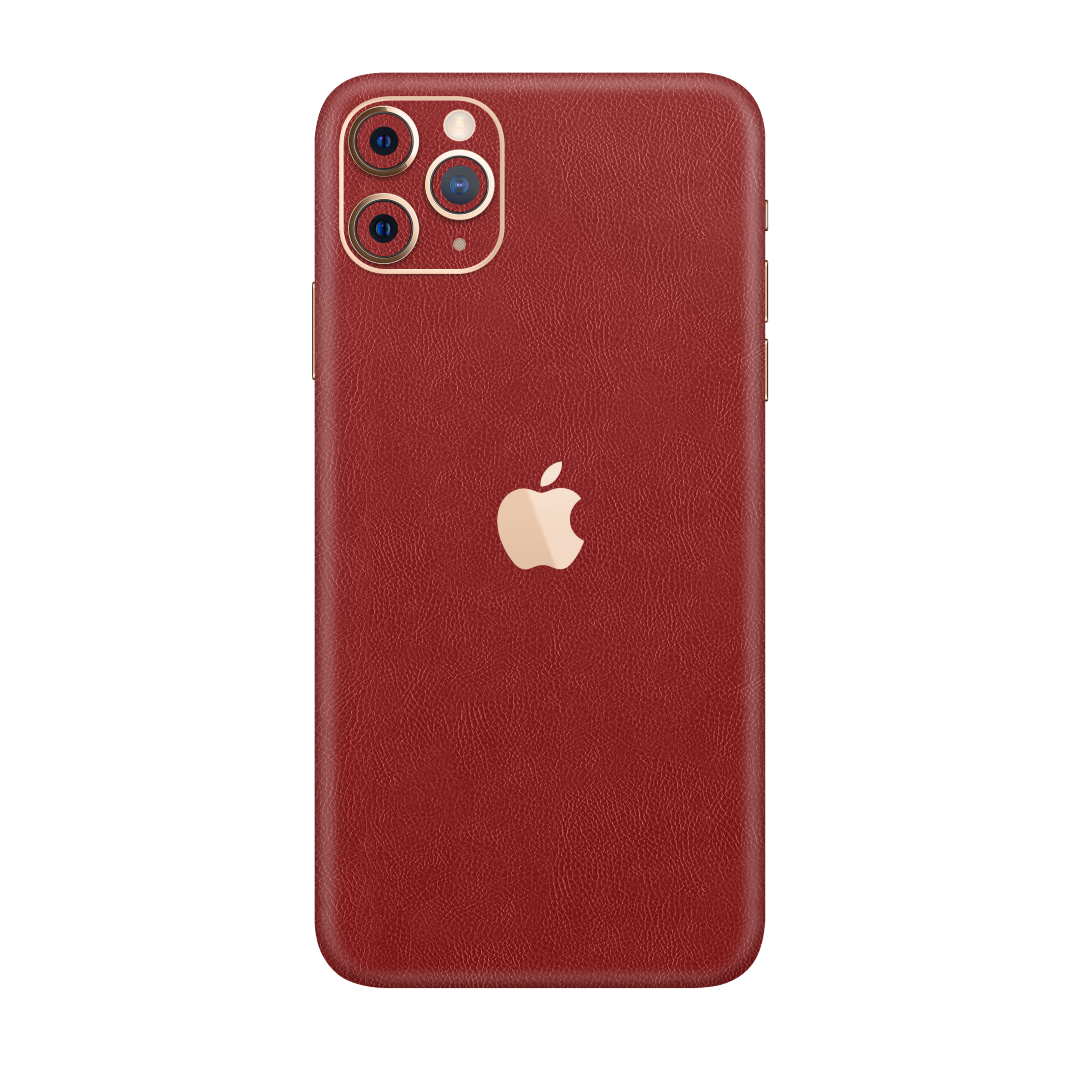 Cowhide Red Skin for iPhone 11 Pro Max