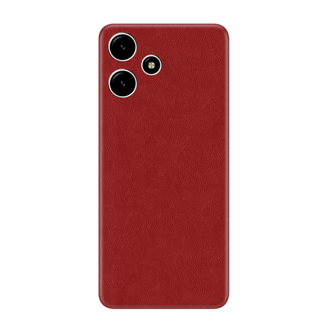 Cowhide Red Skin for Redmi 12 5G