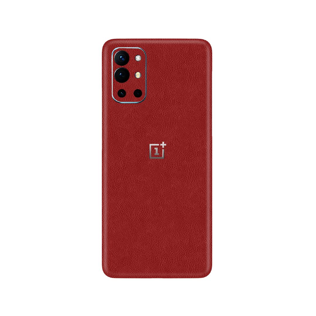 Cowhide Red Skin for OnePlus 9R 5G