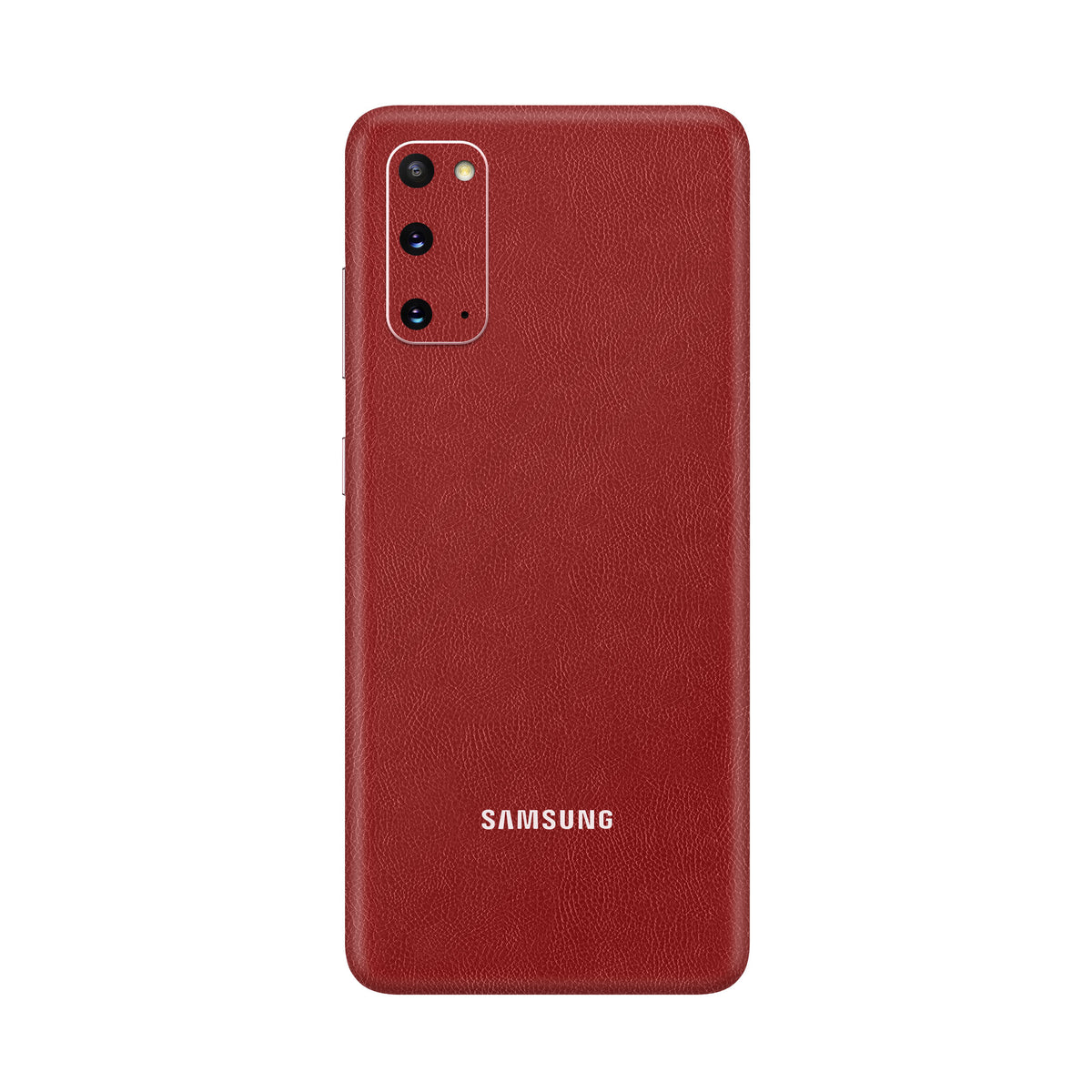 Cowhide Red Skin for Samsung S20 Plus