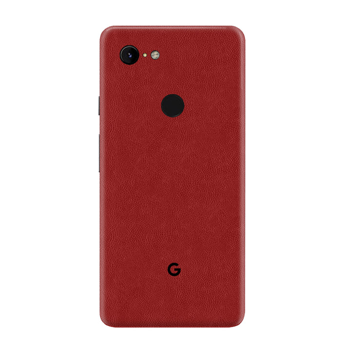 Cowhide Red Skin for Google Pixel 3 XL