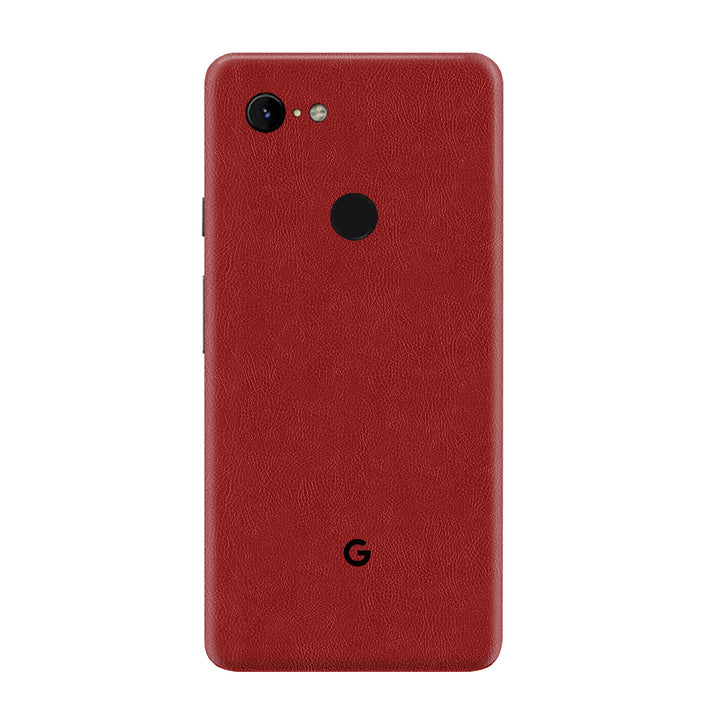 Cowhide Red Skin for Google Pixel 3A XL