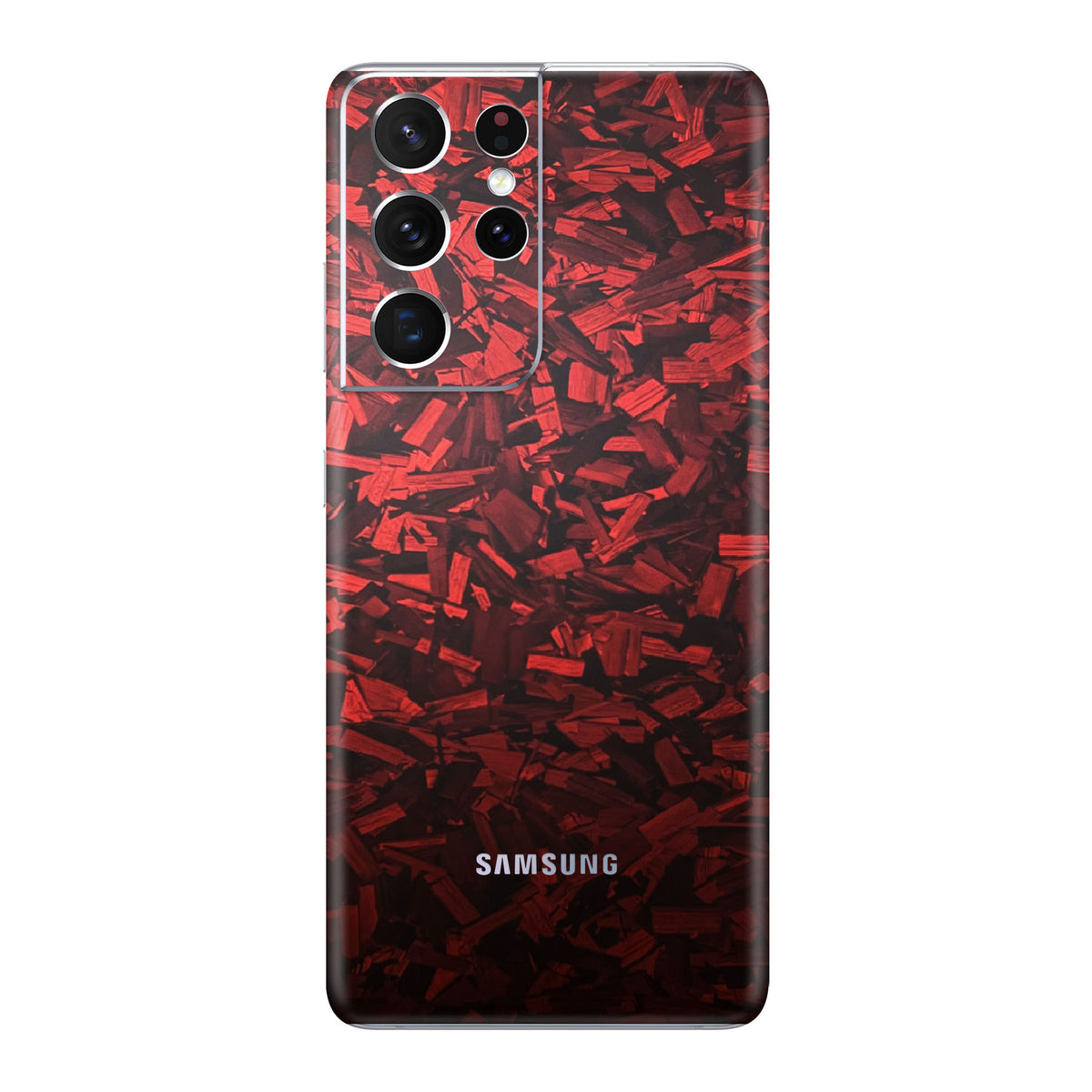 Red Forged Skin for Samsung S21 Ultra