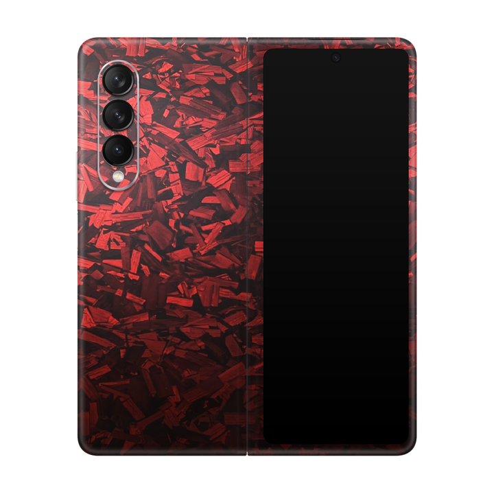 Red Forged Skin for Samsung Fold 3