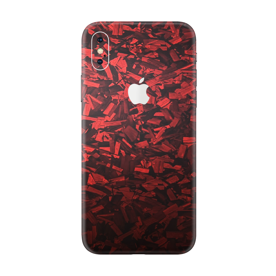 Red Forged Skin for iPhone XS