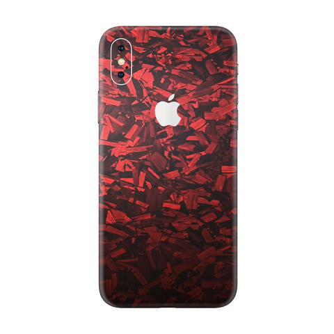 Red Forged Skin for iPhone XS