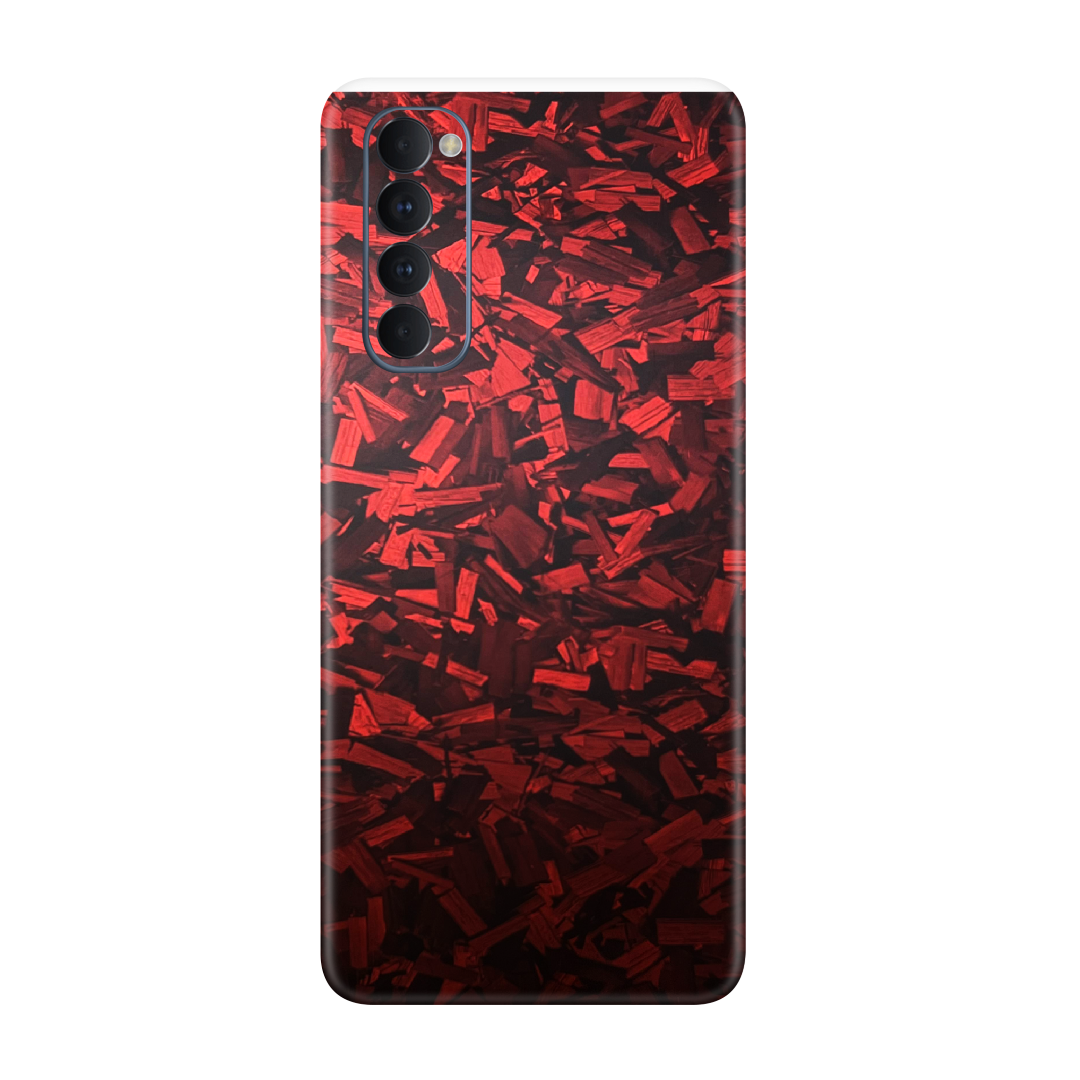 Forged Red Skin For Oppo Reno 4 Pro