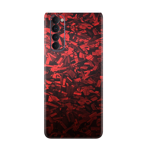 Forged Red Skin For Oppo Reno 4 Pro