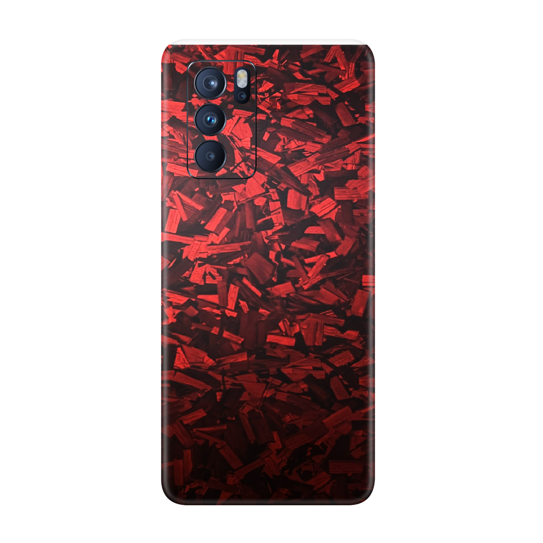 Forged Red Skin For Oppo Reno 6 Pro