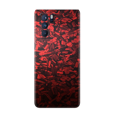 Forged Red Skin For Oppo Reno 6 Pro