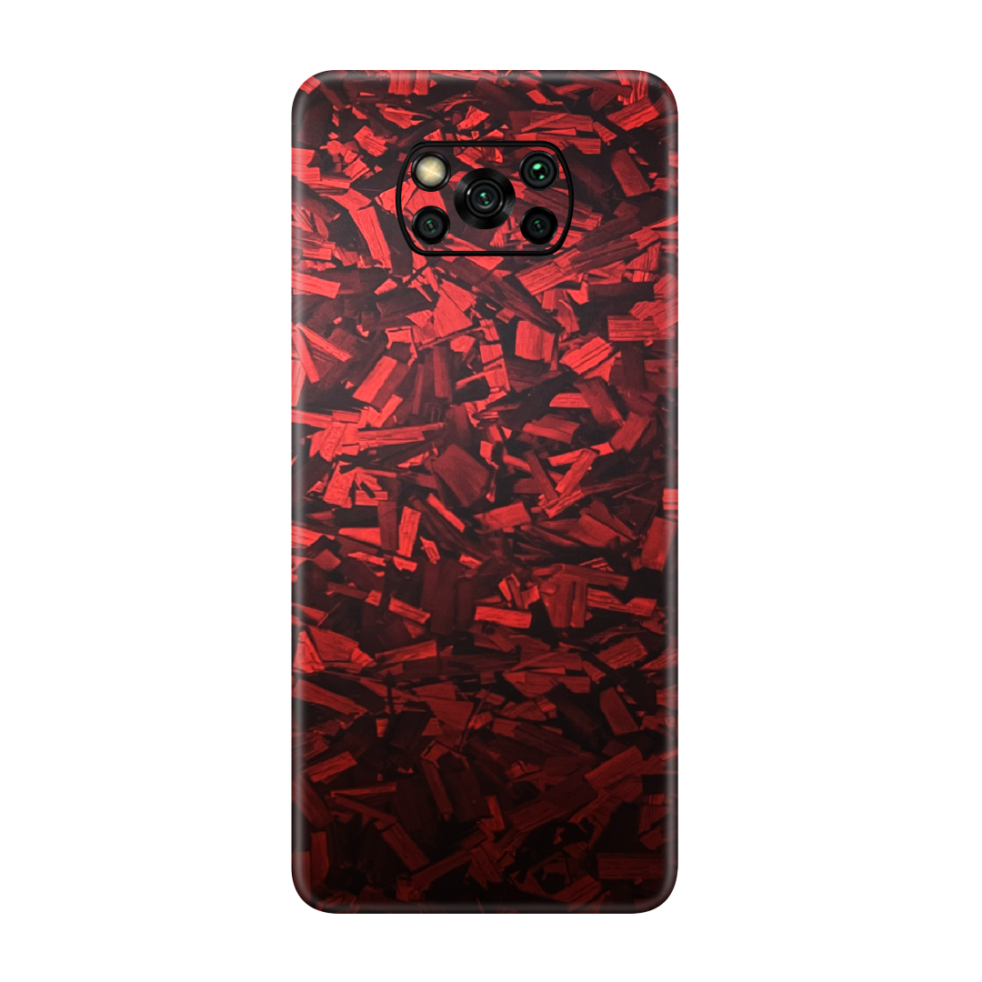 Forged Red Skin For Poco X3 Pro