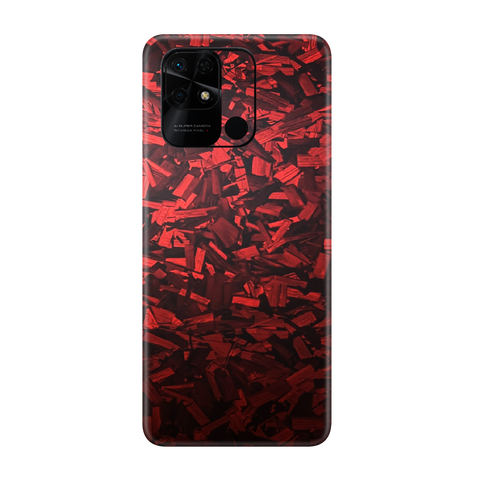 Forged Red Skin For Redmi 10c